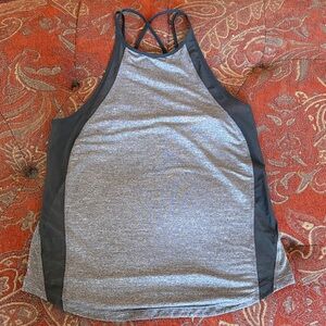 Lululemon Athletica Black and Gray Tank Top